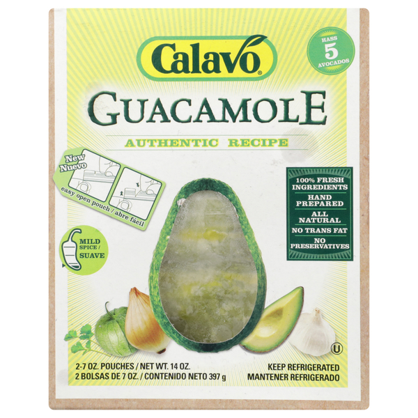 Fresh Dips & Tapenades Calavo Guacamole Authentic hero