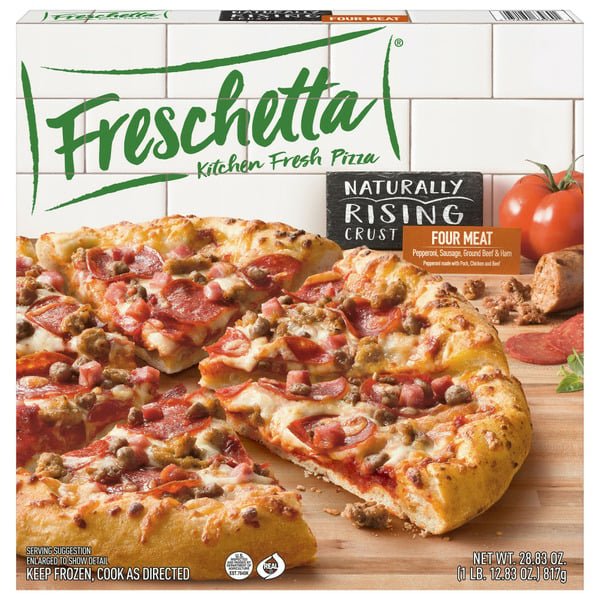 Frozen Pizza Freschetta Naturally Rising Crust Four Meat Pizza hero