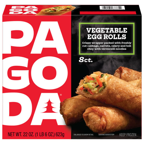 Prepared Meals Pagoda Frozen Crunchy Vegetable Egg Rolls hero