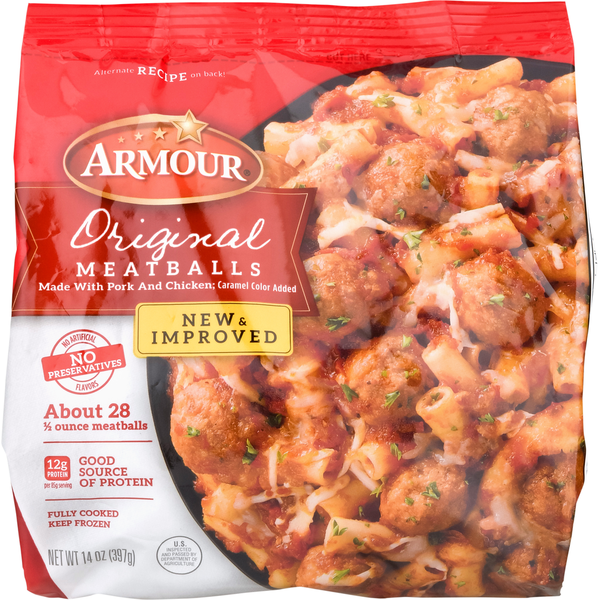 Frozen Meals Armour Original Meatballs hero