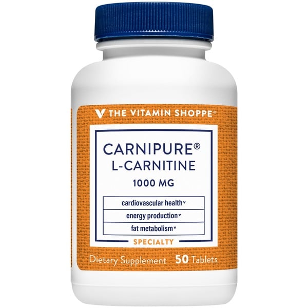 Amino Acids The Vitamin Shoppe Carnipure L-Carnitine Amino Acid - 1,000 MG (50 Tablets) hero