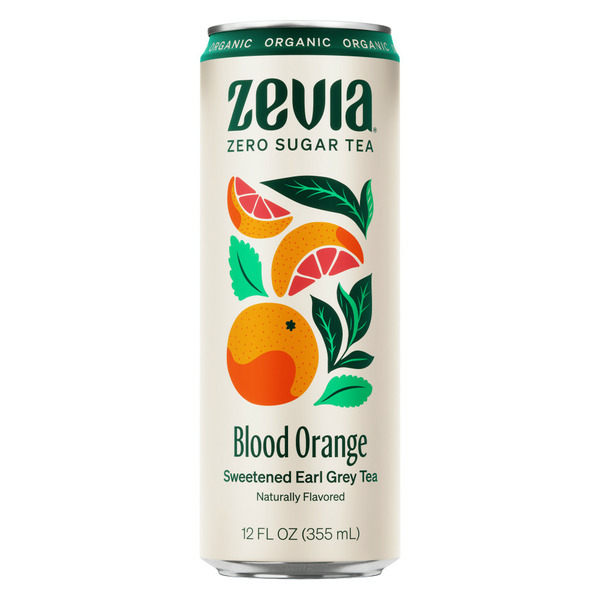 Zevia Organic Blood Orange Sweetened Earl Grey Tea hero