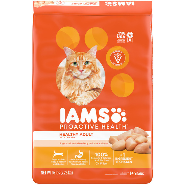 Cat Food & Care IAMS Proactive Health Adult Healthy Dry Cat Food with Chicken hero