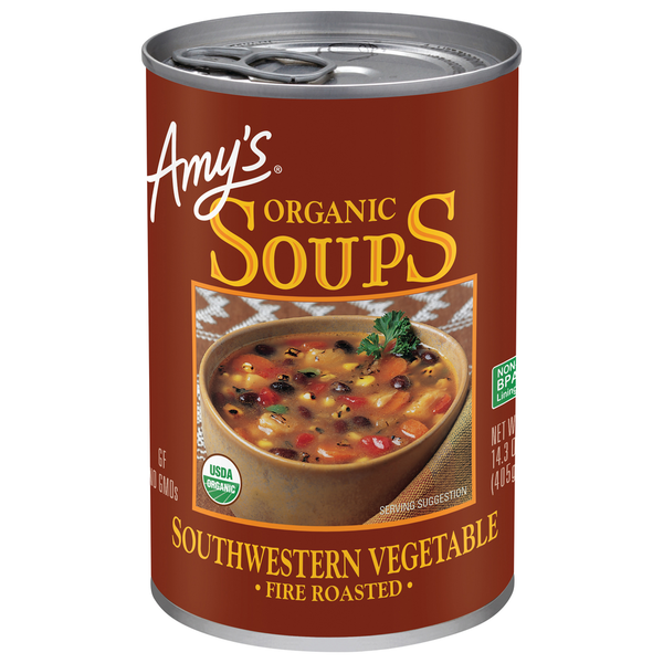 Soup, Broth & Bouillon Amy's Kitchen Organic Fire Roasted Southwestern Vegetable Soup hero