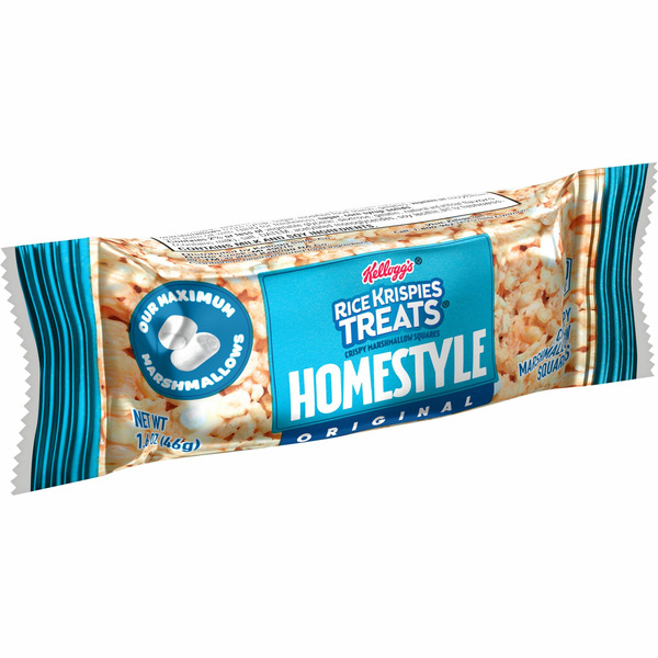 Rice Krispies Treats Homestyle Crispy Marshmallow Squares, Kids Snacks, Lunch Snacks, Original hero