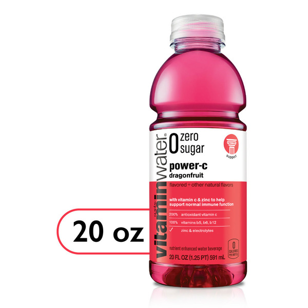 Energy & Sports Drinks vitaminwater Zero Power-C Dragonfruit Enhanced Water Beverage hero