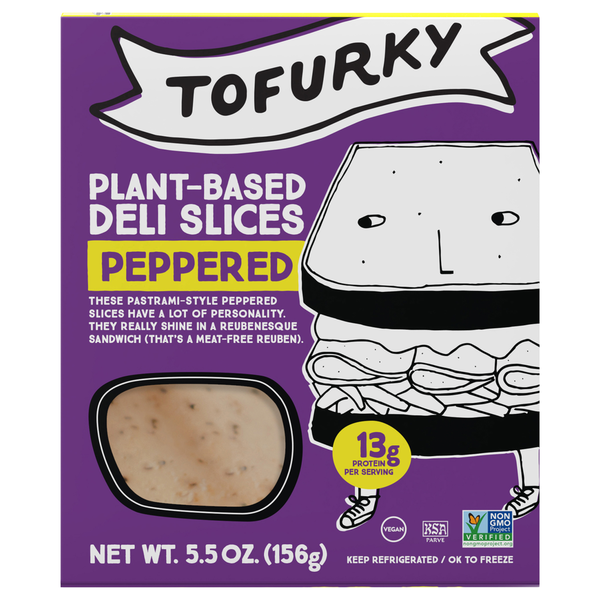 Tofu & Meat Alternatives Tofurky Peppered Deli Slices hero