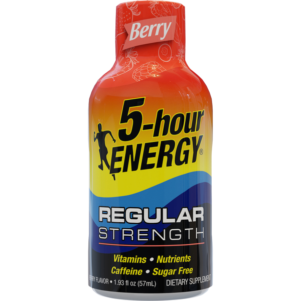 Sports/Energy Drinks 5-hour ENERGY Energy Shot, Regular Strength, Berry hero