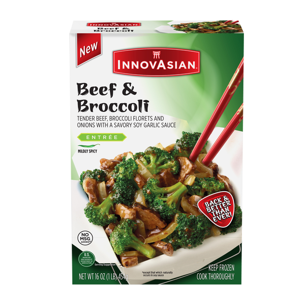 Frozen Meals InnovAsian Beef & Broccoli, Frozen Multi-Serve Entrée hero