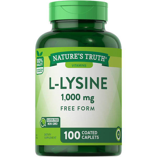 Vitamins & Supplements Nature's Truth L-Lysine Coated Caplets hero