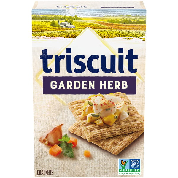 Crackers Triscuit Garden Herb Whole Grain Wheat Crackers hero