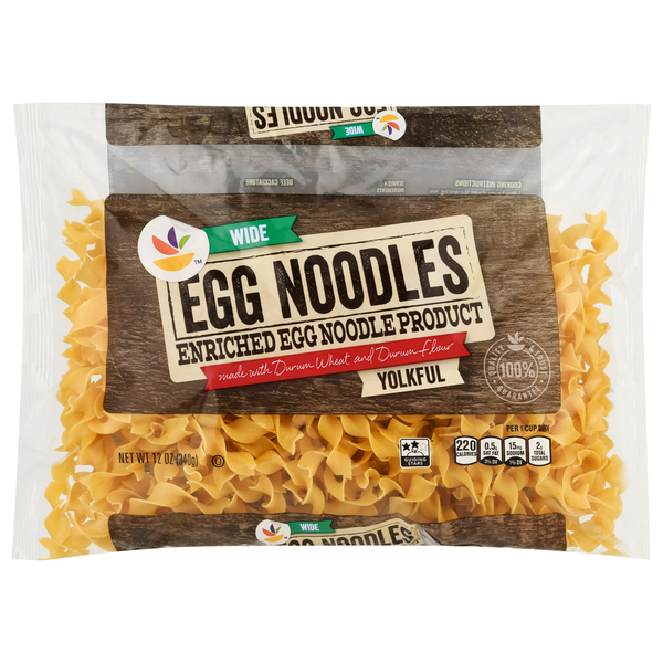 Dry Pasta Store Brand Egg Noodles, Wide, Yolkful hero