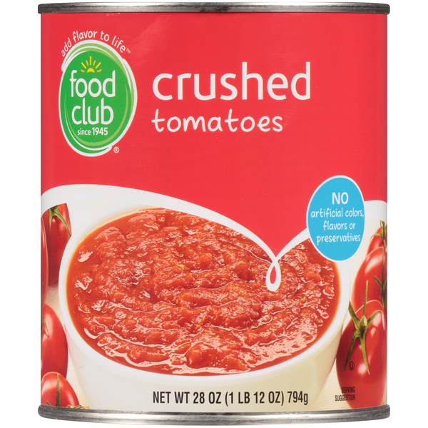 Canned & Jarred Vegetables Food Club Crushed Tomatoes hero