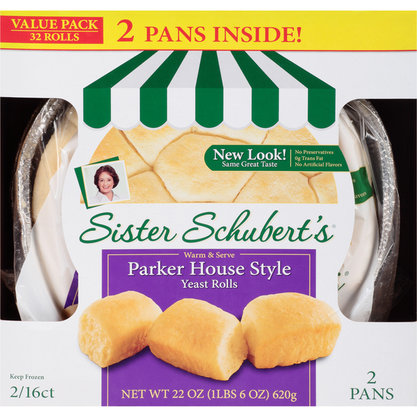 Frozen Breads & Doughs Sister Schubert's Parker House Style Yeast Rolls hero