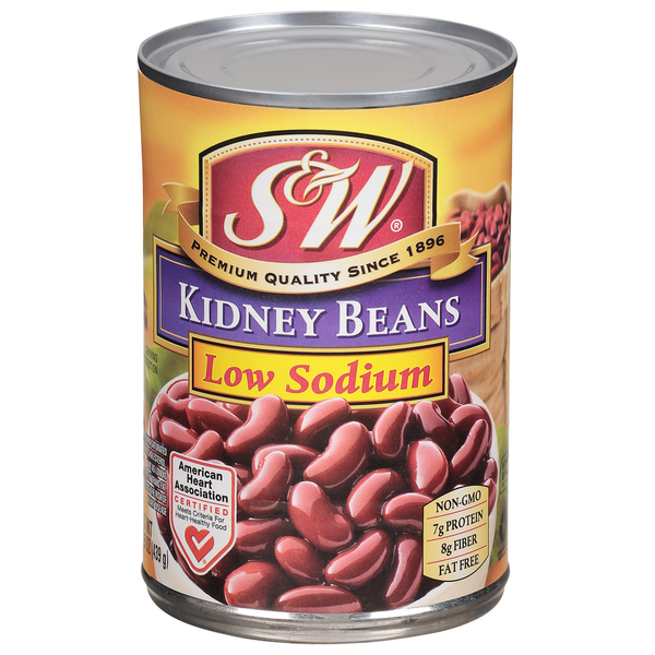 Canned Meals & Beans S&W Kidney Beans, Low Sodium hero