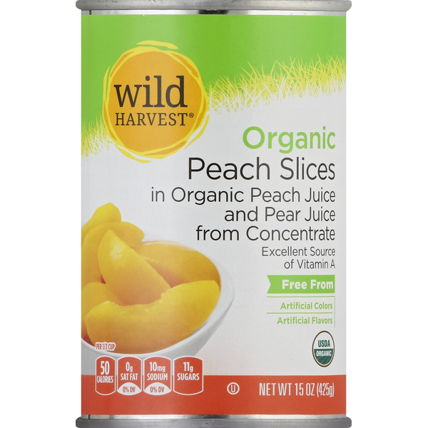 Canned Fruit & Applesauce Wild Harvest Peach Slices hero