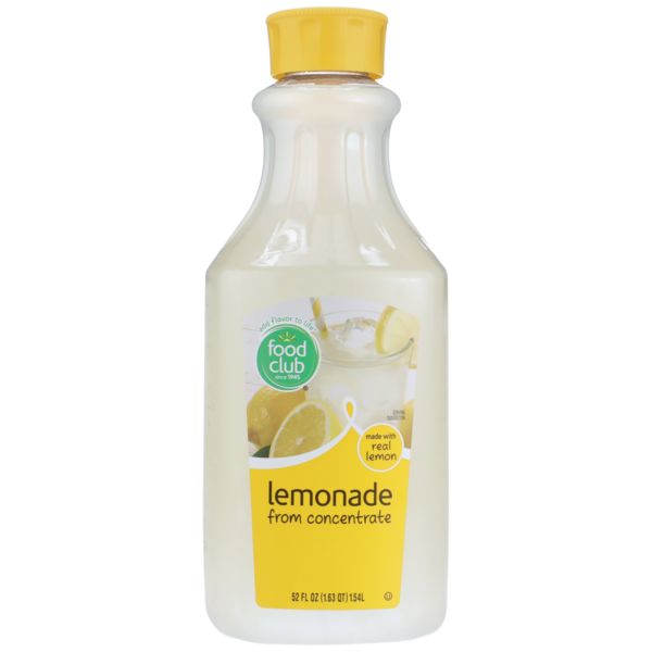 Juice & Nectars Food Club Lemonade From Concentrate hero