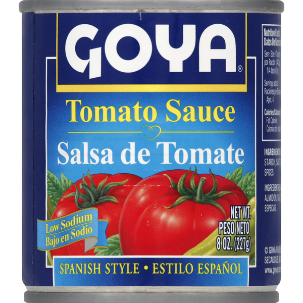 Mexican/Hispanic/Latino Foods Goya Spanish Style Tomato Sauce hero