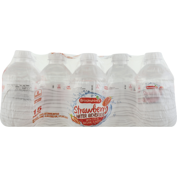 Water, Seltzer & Sparkling Water Brookshire's Water Beverage, Strawberry, 15 Pack hero