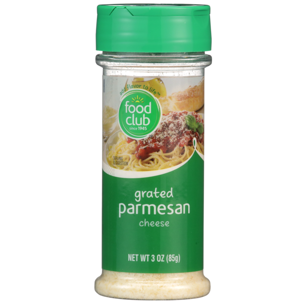 Packaged Cheese Food Club Parmesan Grated Cheese hero