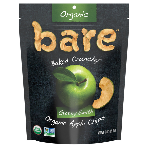 Chips & Pretzels bare Organic Granny Smith Apple Chips hero