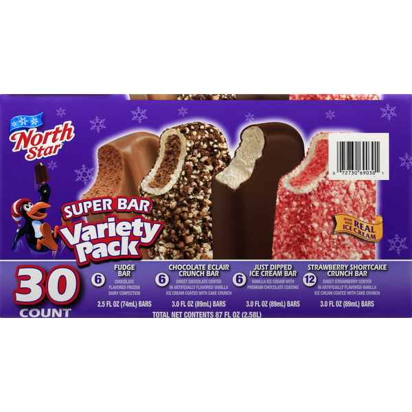 Ice Cream & Ice North Star Super Bar, Variety Pack hero