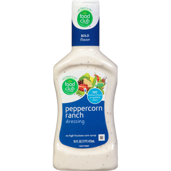 Salad Dressing & Toppings Food Club Dressing, Peppercorn Ranch hero