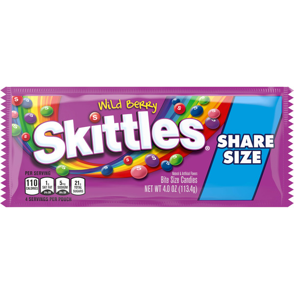 Candy & Chocolate Skittles Wild Berry Chewy Candy Share Size hero