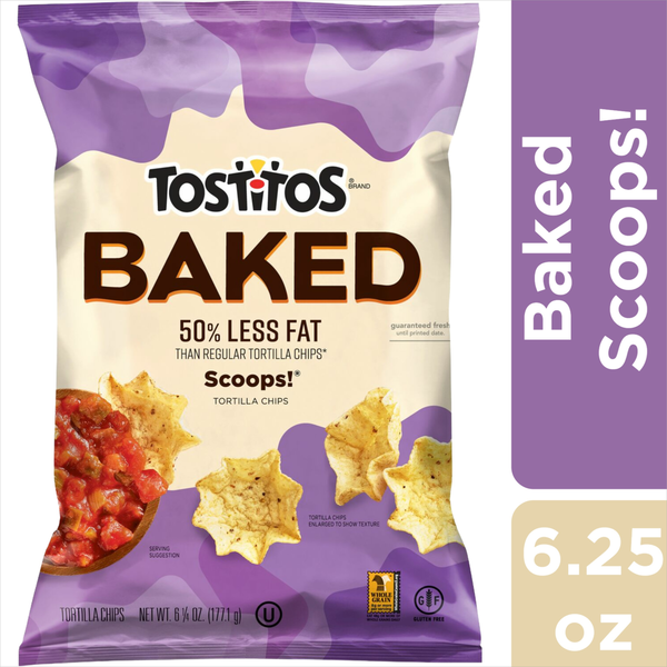 Chips & Pretzels Tostitos Tortilla Chips, Baked hero