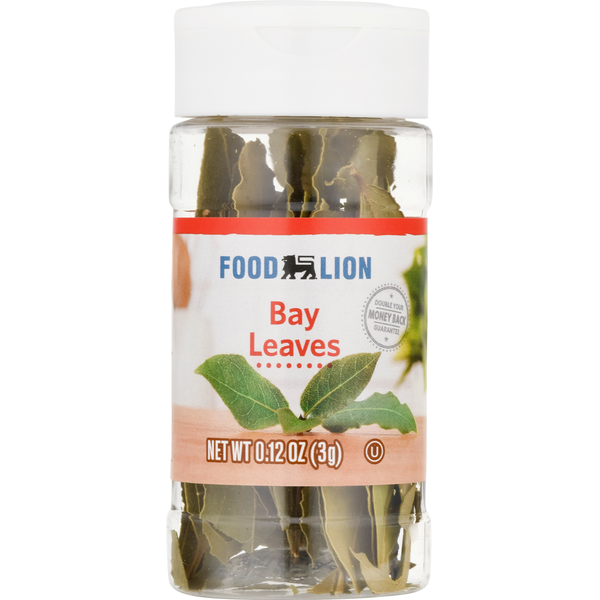 Spices & Seasonings Food Lion Bay Leaves hero