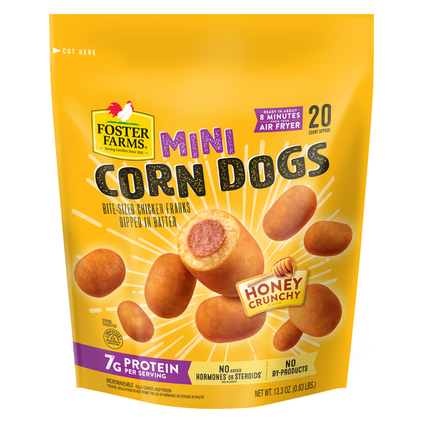 Packaged Poultry Foster Farms Mini Chicken Corn Dogs hero