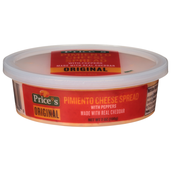 Packaged Cheese Price's Original Sweet and Tangy Pimiento Cheese Spread hero