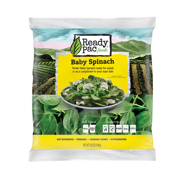 Packaged Vegetables & Fruits Ready Pac Bistro Baby Spinach Salad Bag hero