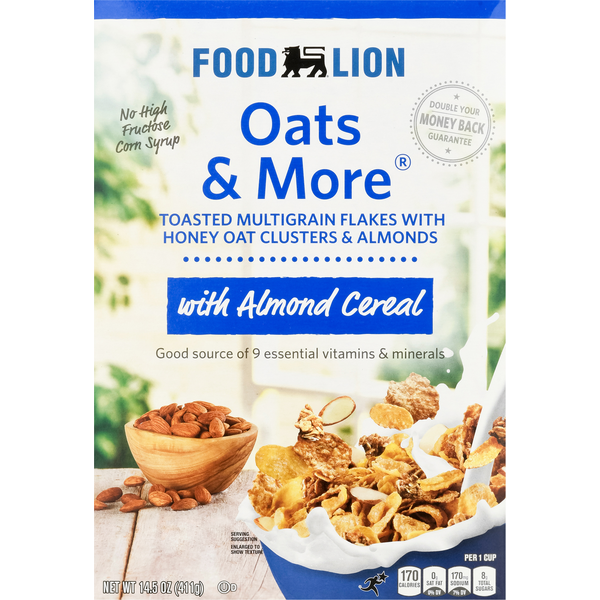 Cereal Food Lion Oats & More with Almonds Cereal hero