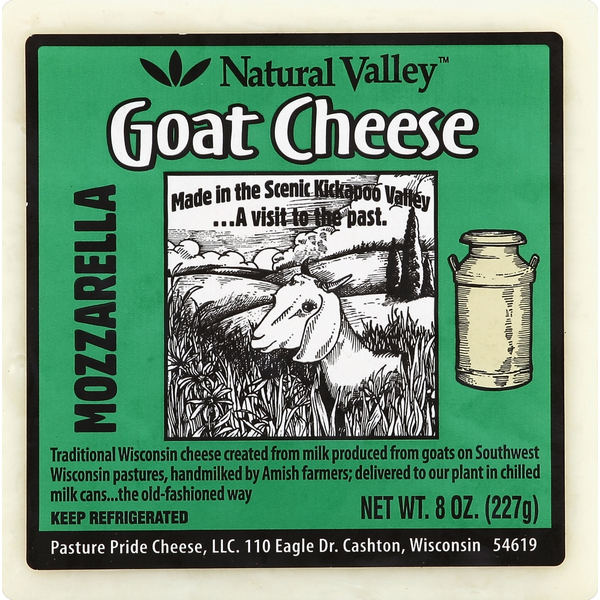 Specialty Cheeses Nature Valley Cheese, Goat, Mozzarella hero