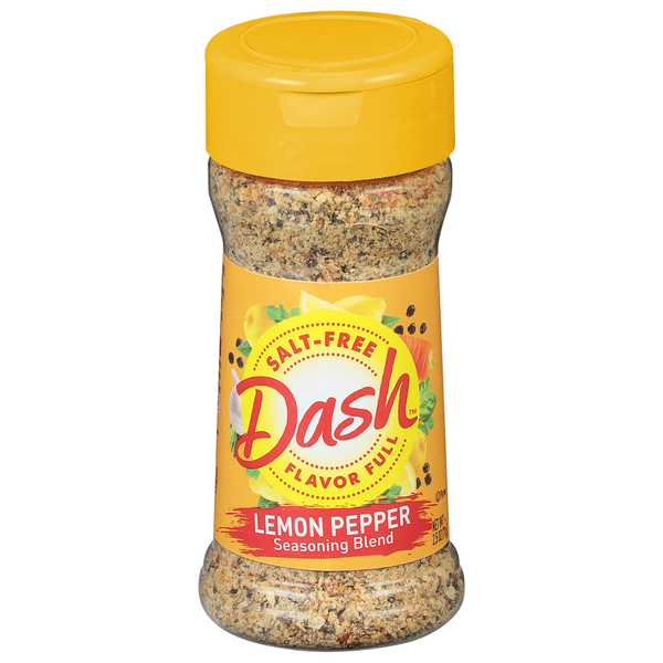 Spices & Seasoning Dash Salt-Free Lemon Pepper Seasoning Blend, Kosher hero