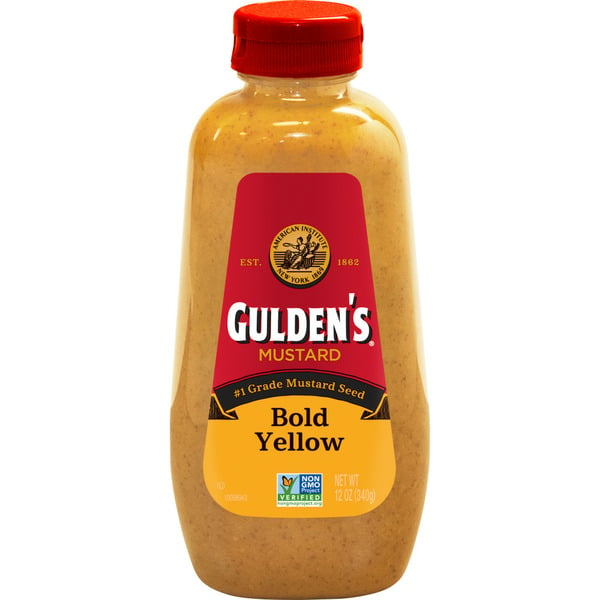 Condiments Gulden's Bold Yellow Mustard Squeeze Bottle hero