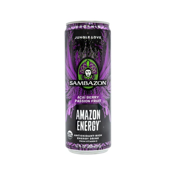 Energy & Sports Drinks Sambazon Jungle Love Açaí Passion Fruit Amazon Energy Drink hero