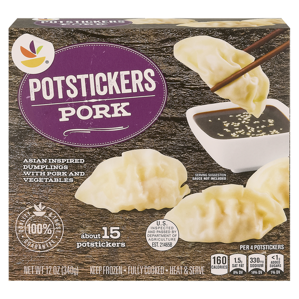 Prepared Meals Store Brand Potstickers, Pork hero