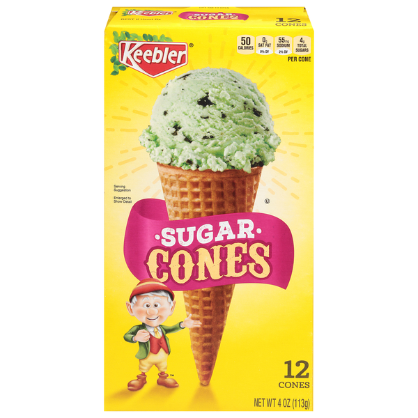 Ice Cream Toppings Keebler Cones, Sugar hero