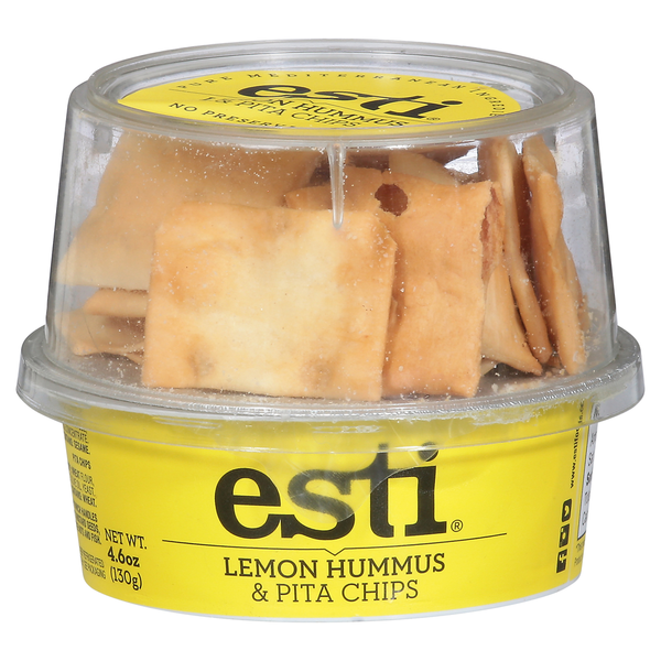 Chips & Pretzels Esti Foods Lemon Hummus & Pita Chips hero