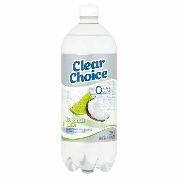 Water, Seltzer & Sparkling Water Clear Choice Ice Coconut Lime Flavored Sparkling Water Beverage hero