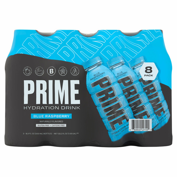 Energy & Sports Drinks Prime Blue Raspberry Hydration Drink hero