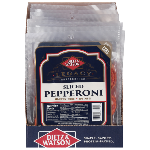 Packaged Meat Dietz & Watson Pepperoni Pillow Pk hero