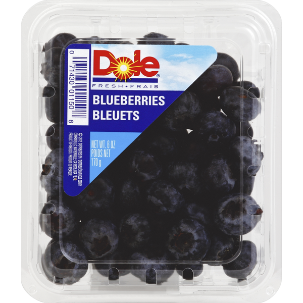 Fresh Fruits Dole Blueberries hero