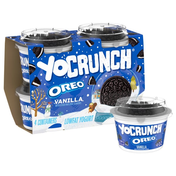 Yogurt YoCrunch Low Fat Vanilla with Oreo Yogurt hero