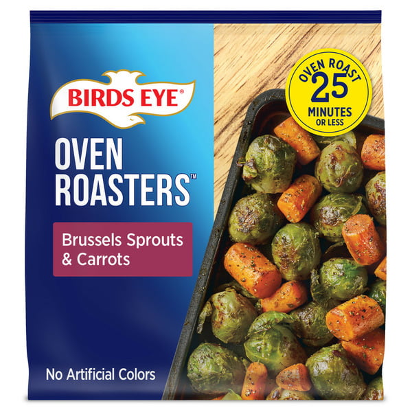 Frozen Produce Birds Eye Oven Roasters Seasoned Brussels Sprouts & Carrots Frozen Vegetables hero