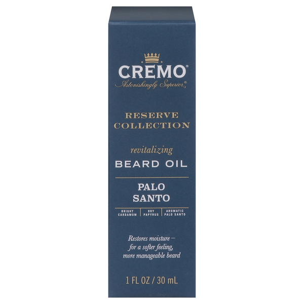 Cremo Beard Oil, Revitalizing, Palo Santo hero