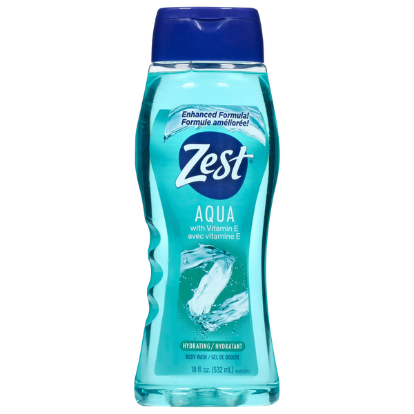 Body Lotions & Soap Zest Body Wash, Hydrating, Aqua with Vitamin E hero