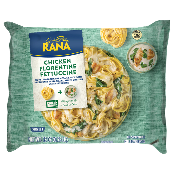 Rana Fettuccine, Chicken Florentine hero